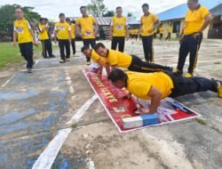 Jaga Fisik Tetap Prima, Personel Polres Mappi Ikuti Tes Kesamaptaan Jasmani Semester I