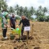 Dukung Program Hilirisasi Perkebunan, Dandim 1310/Bitung Ikut Tanam Kelapa