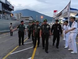 Perkuat Kerjasama Maritim Indonesia-Jepang, Dandim 1310/Bitung Hadiri Kegiatan Cocktail Party Kunjungan Kapal Latih Jepang di Sulut