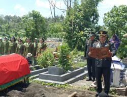 Bentuk Penghargaan Atas Pengabdian, Dandim 1310/Bitung Pimpin Upacara Persemayaman dan Pemakaman Anggota Kodim 1310/Bitung dengan Penuh Khidmat
