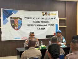 Bid Propam Polda Papua Gelar Gaktibplin di Polsek Muara Tami, Kedisiplinan Personel Jadi Fokus Utama