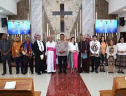 Peresmian Gereja Oikumene Terang Bhara Daksa Polda Papua Perkuat Pembinaan Mental dan Spiritual Personel