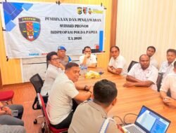 Propam Polda Papua Laksanakan Pemeriksaan Senjata Api dan Sosialisasi Pembinaan PNPP di Lingkungan Polda Papua