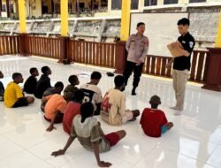 Polres Boven Digoel Gelar Bimbingan Belajar bagi Anak Putus Sekolah di Ruang Edukasi 