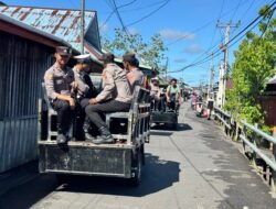 Polres Asmat Terjunkan Personel Patroli Harkamtibmas Amankan Peringatan Hari Buruh di Kota Agats
