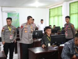 Wakapolda Papua Tinjau Langsung Proses CAT Akademik Penerimaan Bintara Polri