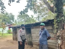 Personel Polsek Sota Sambangi Warga Kampung Erambu, Sampaikan Pesan Kamtibmas