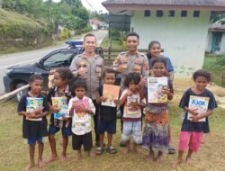 Polsek Biak Barat Hadirkan Semangat Belajar untuk Anak-Anak di Kampung Andai dan Yomdori