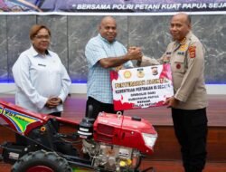 Polda Papua Terima Bantuan Alsintan dari Gubernur Papua untuk Perkuat Ketahanan Pangan