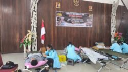 Polres Asmat Sumbangkan 23 Kantong Darah dalam Bakti Kesehatan Hari Bhayangkara ke-80
