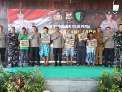 Hari Bhayangkara ke-80, Polda Papua Layani Ratusan Warga melalui Bakti Kesehatan dan Bantuan Sosial