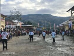 Semangat Sportivitas Kian Membara, Lomba Voli Putri HUT Bhayangkara ke-80 Polres Tolikara Masuki Babak Semifinal