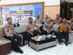 Kapolda Papua Pimpin Nonton Bareng Piala Dunia, Bangun Soliditas dan Kekompakan Personel