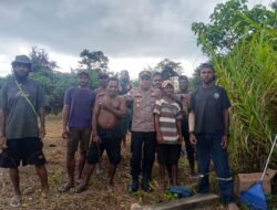 Kapolsek Senggi Perkuat Kemitraan dengan Warga, Ajak Masyarakat Jaga Kamtibmas Melalui Gotong Royong
