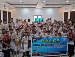 Police Goes To School, Sat Lantas Polres Jayapura Tanamkan Budaya Tertib Berlalu Lintas Sejak Dini