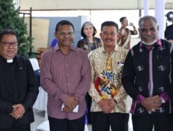 Kapolda Papua Hadiri Peletakan Batu Pertama Renovasi Gereja Oikumene Bahtera Hayat Kodaeral X