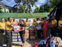 Alumni Bintara Polri 1997/1998 Polda Papua Salurkan Bantuan Sembako untuk Korban Kebakaran