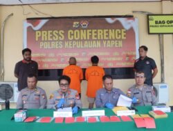 Polres Kepulauan Yapen Ungkap Peredaran Sabu, Dua Tersangka Diamankan