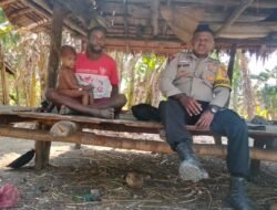 Bhabinkamtibmas Kampung Padua Sambangi Warga, Sampaikan Pesan Kamtibmas dan Cegah Karhutla