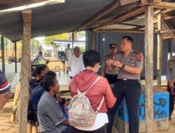 Kapolres Merauke Serap Aspirasi Pedagang Aksesoris Papua Dan Pinang, Sosialisasikan Call Center Polri 110