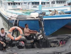 Ciptakan Rasa Aman, Personel Polres Boven Digoel Patroli di Pelabuhan Tanah Merah